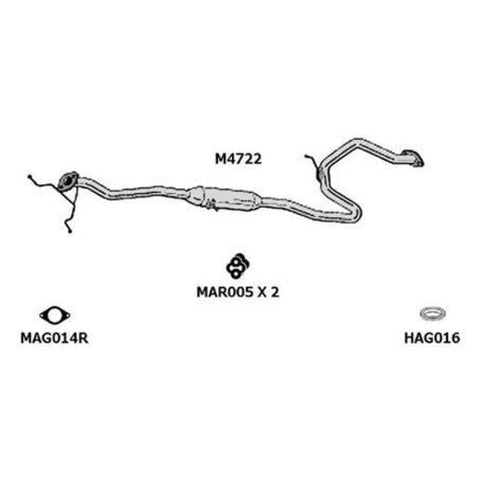 Motoline Exhaust Muffler M4722