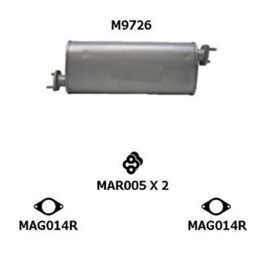 Redback Exhaust Muffler M9726