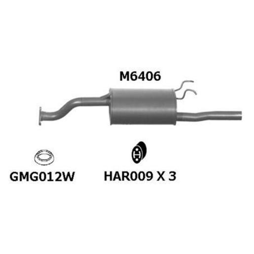 Redback Exhaust Muffler M6406