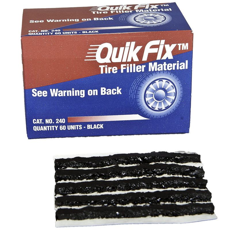Tech Tire Repair Quik Fix Tubeless Plugs Car Box60 240A