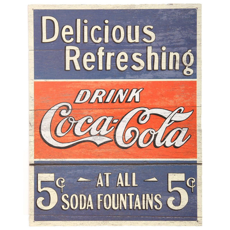 Naparts Metal Sign Delicious Coca Cola 1619