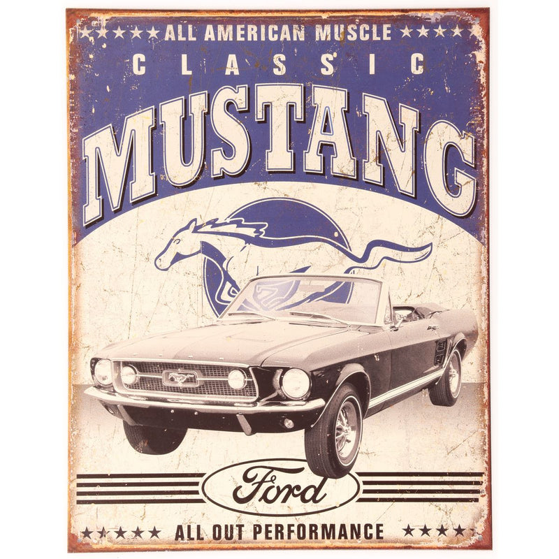 Classic Mustang Metal Sign (32x41cm) 1813