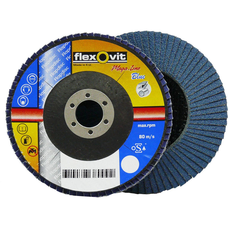 Flexovit Zirconia Flap Disc 40G 115x22mm 66261039206