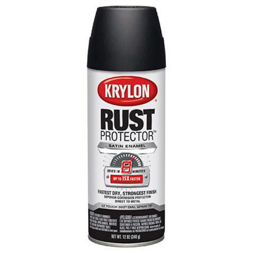 Krylon Rust Protector Enamel Satin Black 340g 69024