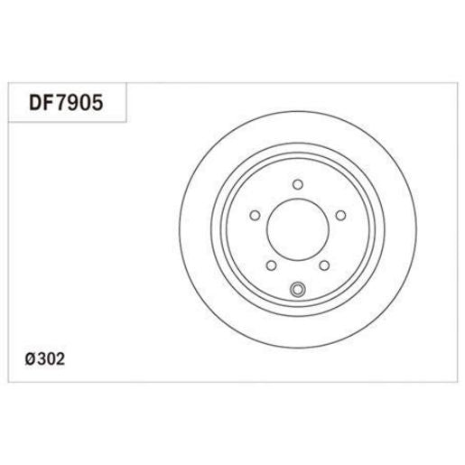 TRW Disc Brake Rotor DF7905S