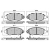 RDA GP Max Brake Pad Set Front RDB1436