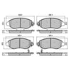 RDA GP Max Brake Pad Set Front RDB1436