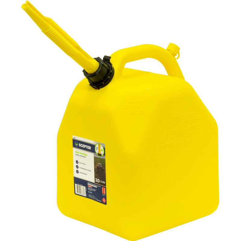 Scepter Diesel Fuel Can 20L Yellow