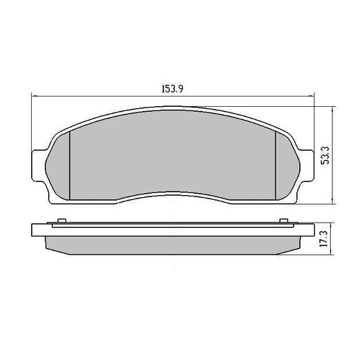 RDA GP Max Brake Pad Set Front RDB1730