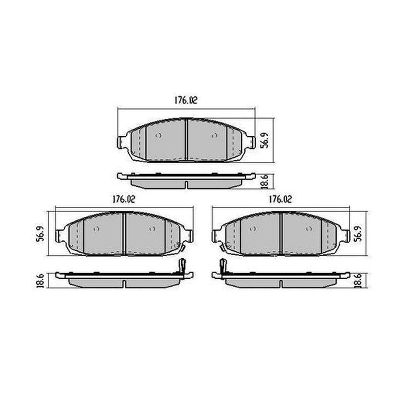 RDA Phantom Ceramic Brake Pad Set Front RDC1951