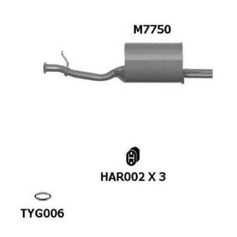 Motoline Exhaust Muffler M7750