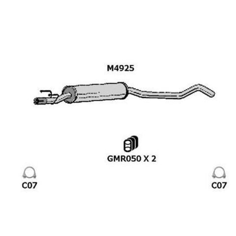 Redback Exhaust Muffler M4925