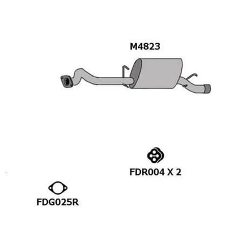 Redback Exhaust Muffler M4823