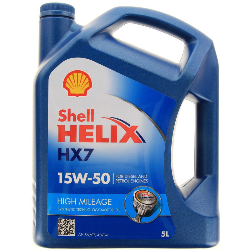 Shell Helix HX7 Engine Oil Hi Mileage 15W50 5L