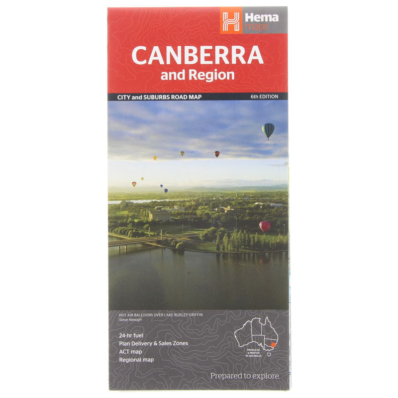 Hema Maps Canberra & Region Map 6th Edition 9781865006772