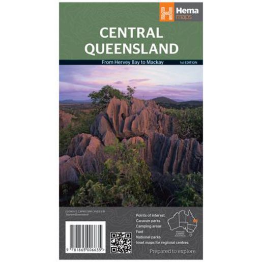 Hema Maps Central Queensland Map 1st Edition 9781865006635