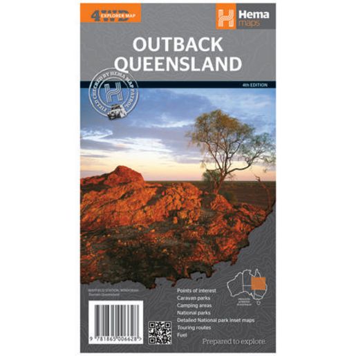 Hema Outback Queensland 5th Edition Map