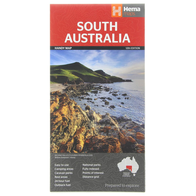 Hema Maps South Australia Handy Map 12th Edition