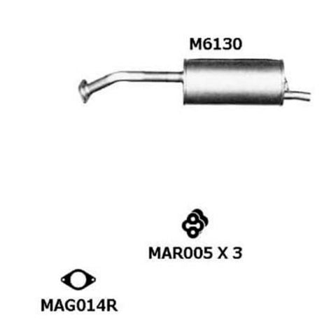 Redback Exhaust Muffler M6130