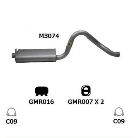 Redback Exhaust Muffler M3074