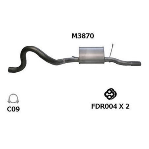 Redback Exhaust Muffler M3870