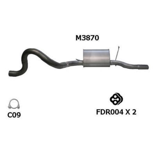 Redback Exhaust Muffler M3870