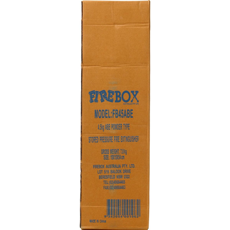 Firebox Fire Extinguisher Dry Chemical Powder ABE 4.5kg