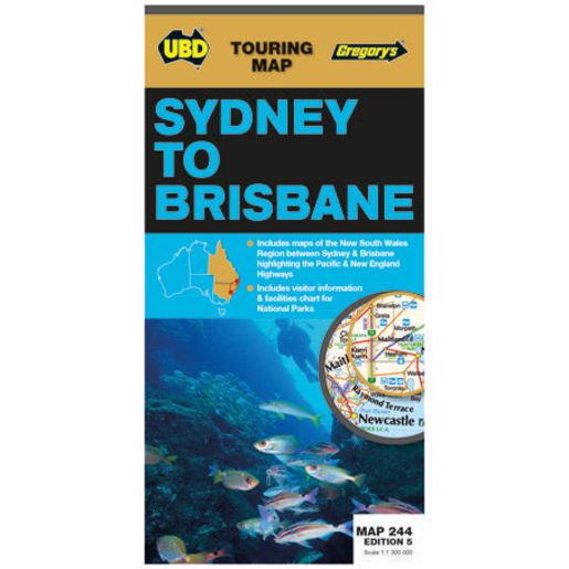 UBD Sydney To Brisbane 244 Map 6th Edition 9780730000000