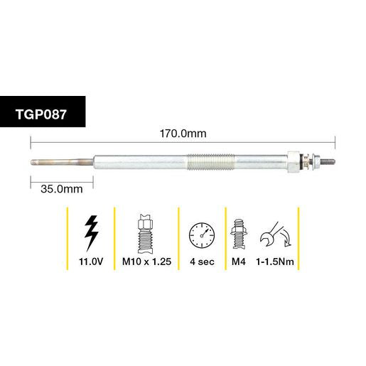 Tridon Glow Plug TGP087