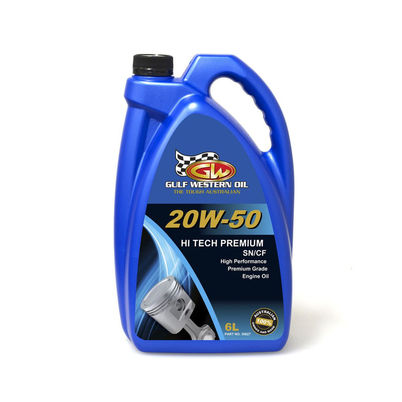 Gulf Western Hi Tech Premium 20W-50 Engine Oil 6L 30627