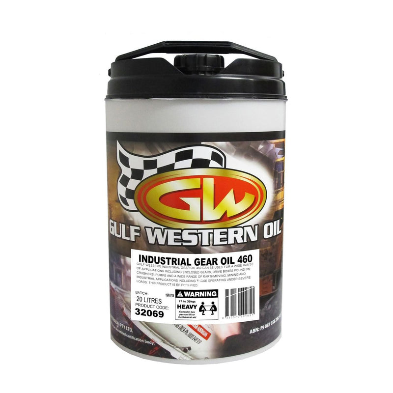 Gulf Western Industrial ISO 460 Gear Oil 20L 32069