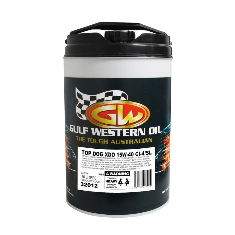 Gulf Western Top Dog Xdo Engine Oil 15W-40 20L 32012