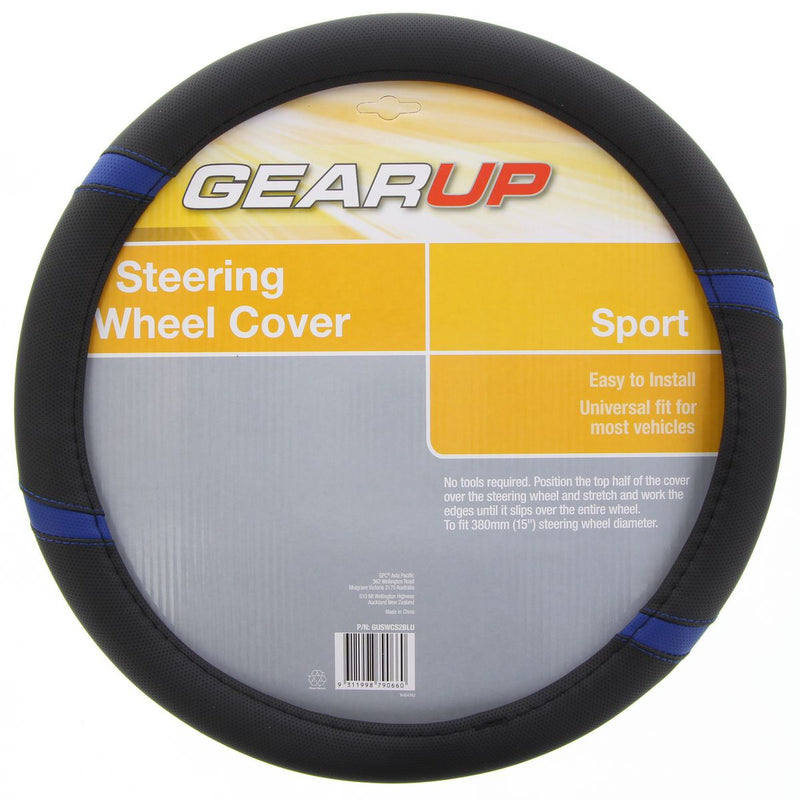Gear Up Sports Steering Wheel Cover Blue GUSWCS2BLU