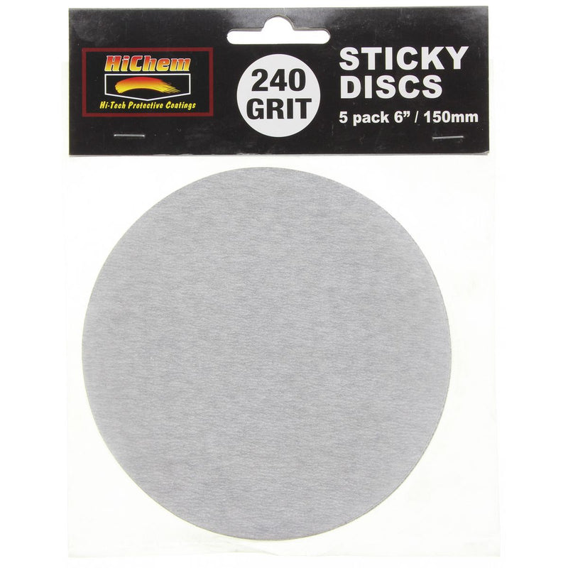 HiChem Sticky Discs 152Mm/6In 5Pk 240G DSDR240