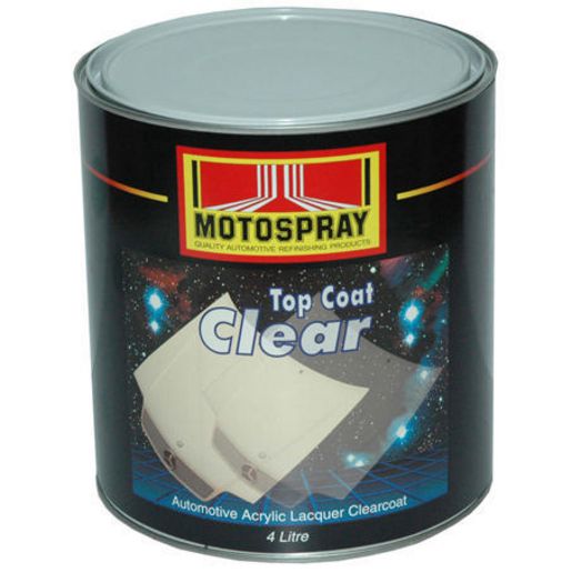 Hichem Motospray Acrylic Clear Top Coat 4Ltr TCC4