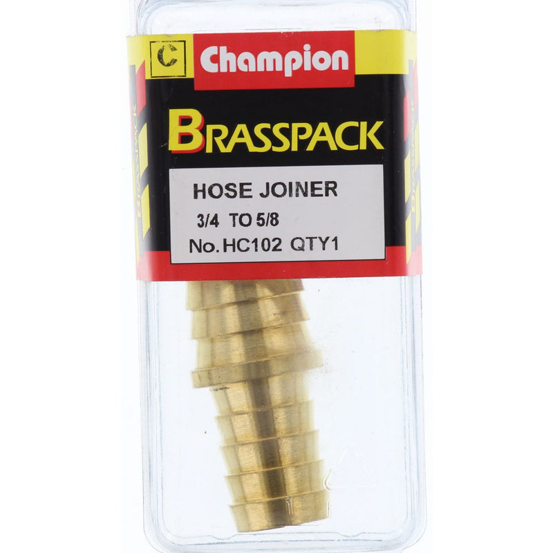 Champion Brass Straight Joiner 3/4 x 5/8 Hose HC102