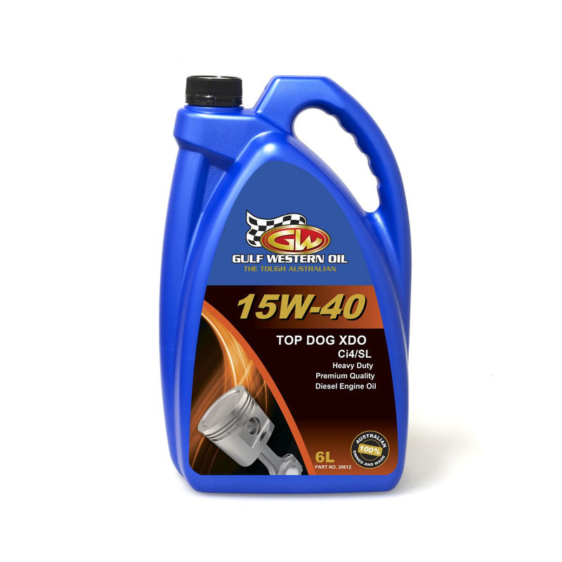 Gulf Western Top Dog Xdo 15W-40 Engine Oil 6L 30612