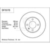 TRW Brake Rotor Pair 239mm Front DF1517S