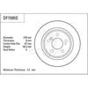 TRW Brake Rotor Pair 278mm Rear DF1595S