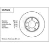 TRW Brake Rotor Single 282mm Front DF2553S