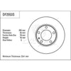TRW Brake Rotor Single 282mm Front DF2553S