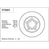 TRW Brake Rotor Pair 245mm Rear DF2666S