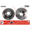 TRW Brake Rotor Pair 269mm Rear DF4352S