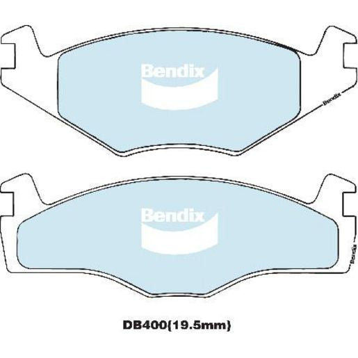 Bendix Euro Brake Pad Set Front DB400 Euro+