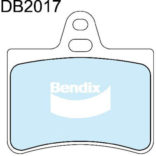 Bendix Euro Brake Pad Set Rear DB2017 Euro+