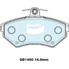 Bendix Euro Brake Pad Set Front DB1400 Euro+