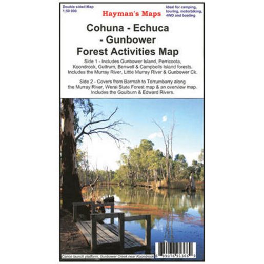 Hema Cohuna - Echuca - Gunbower 1st Edition Map