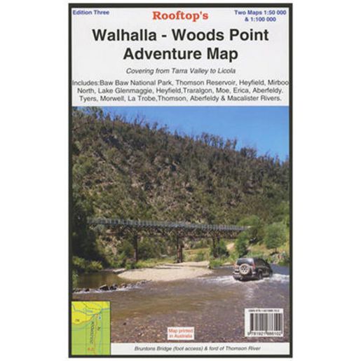 Hema Maps WaLHalla Woods Point Rooftop Map 2nd Edition