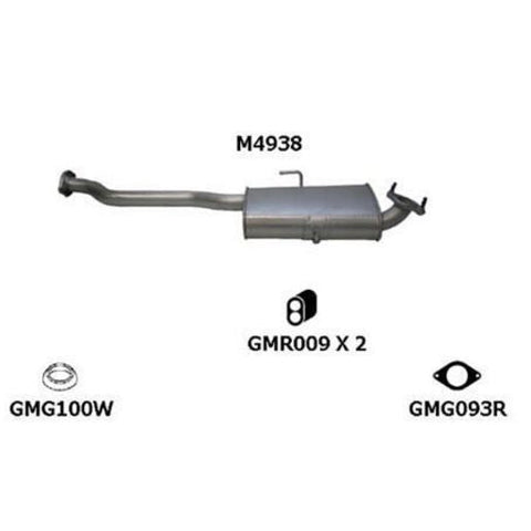 Redback Exhaust Muffler M4938