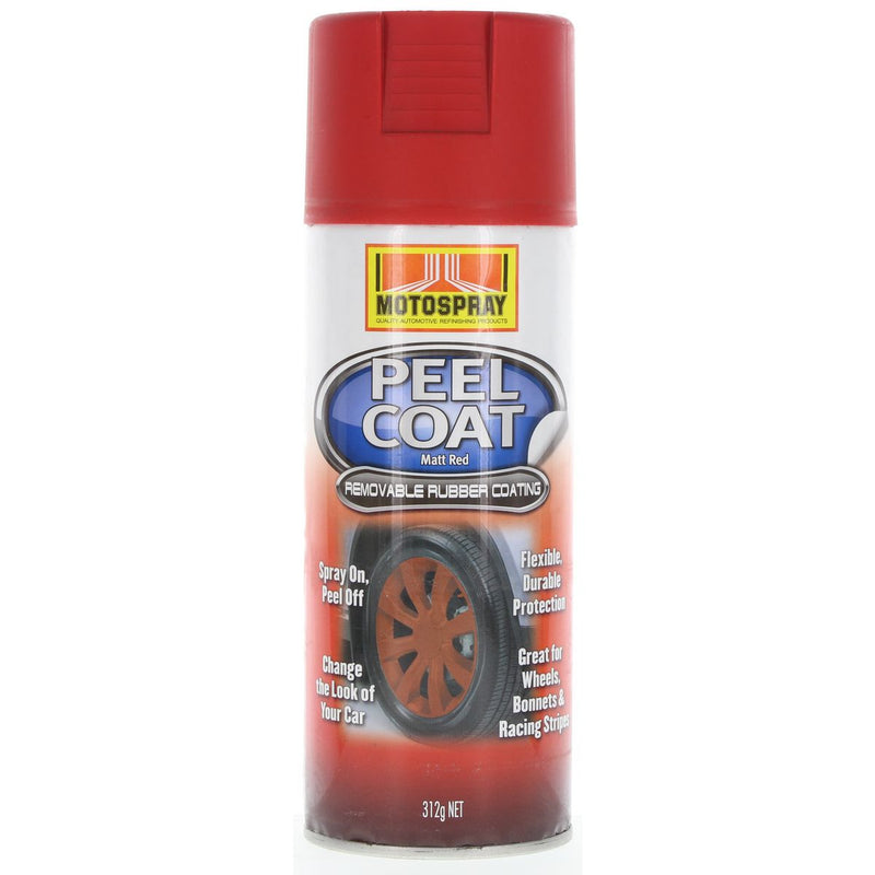 Motospray Peel Coat Spray Matt Red 312G RO 279395